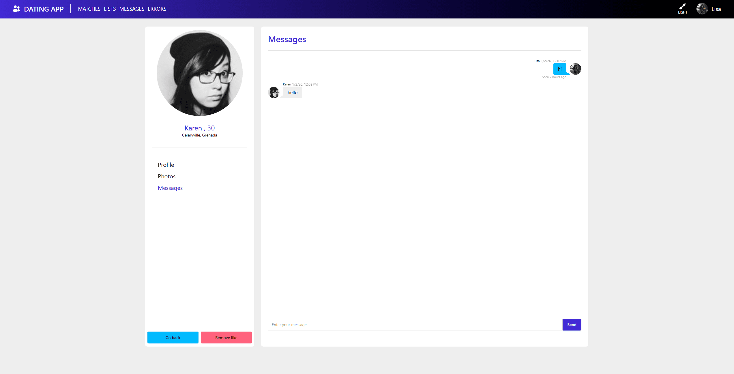 Dating app preview