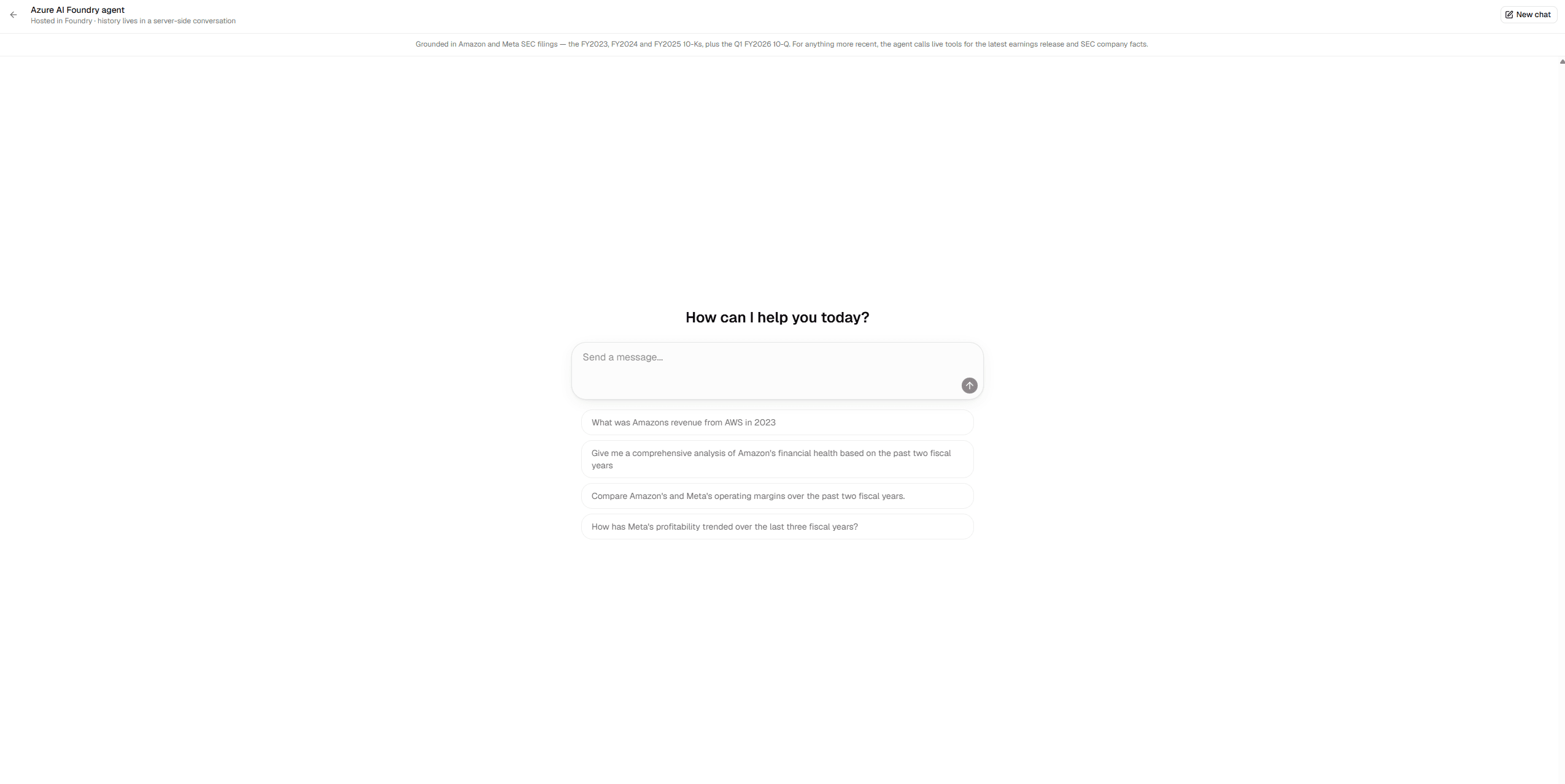 Financial Research Agent preview